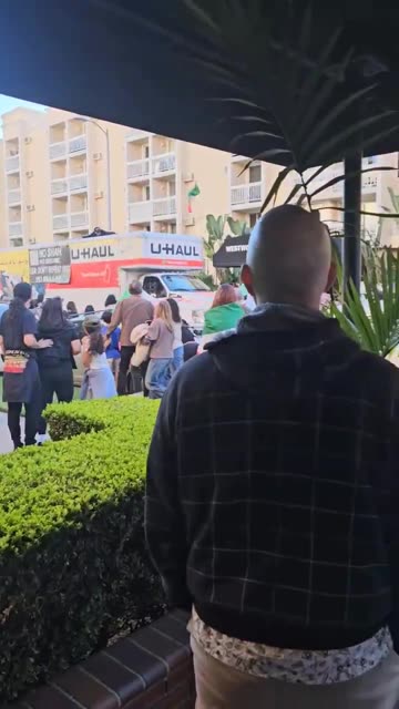 Several injured after U-Haul truck drives through protest in Los Angeles