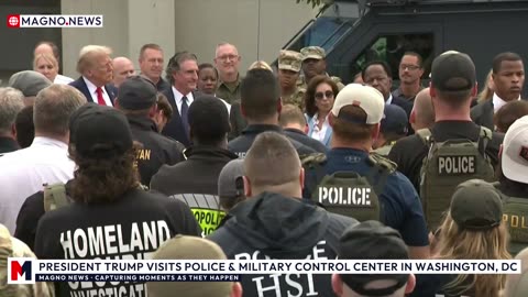 🇺🇸 President Trump Makes Surprise Visit to Police & Military Restoring Law & Order in Washington, DC
