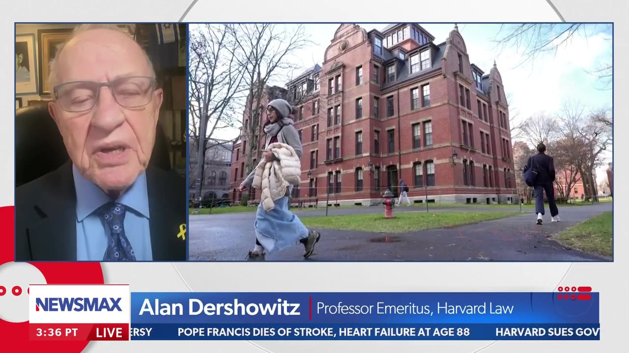 Alan Dershowitz Says He Knows Real Reason Harvard Sued Trump And Lawsuit's Ultimate Outcome