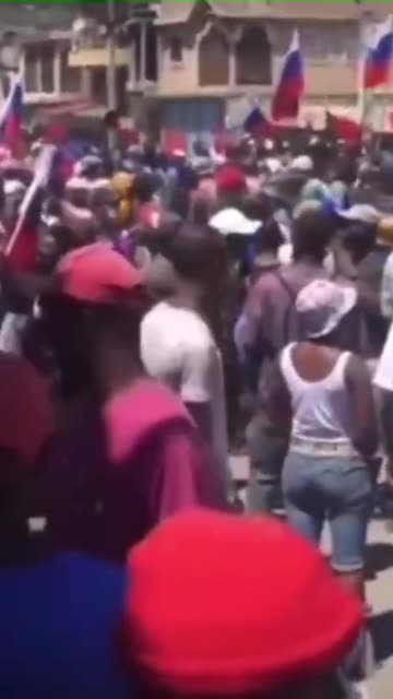 HAITI: Citizens engage in a pro-Russia demonstration to counter WEST