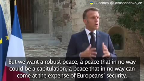 President Macron: We are talking about an imperialist and revisionist power that is today's Russia