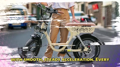 ONESPORT W77 Electric Bike 500W Motor 48V 18Ah Battery 20*4 Wide Tires Electric Bike