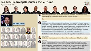 SCOTUS - Oral Arguments On Tariff's