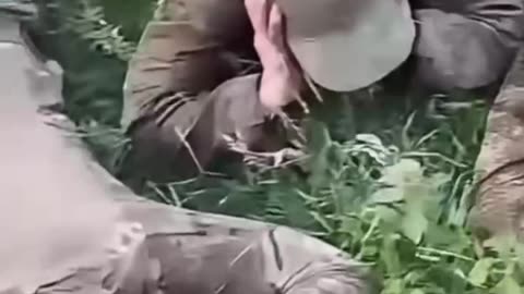 Ukrainian military "packs" another batch of captured Russian infantry in Donetsk region.