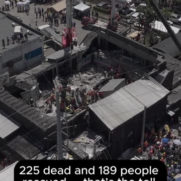 The collapse of the roof of the Jet Set nightclub in Santo Domingo.