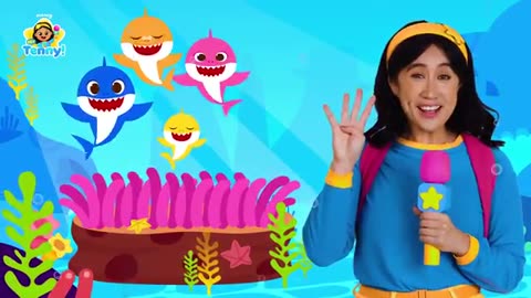 Five Little Sharks | Animal Song | Nursery Rhymes | Sing Along | Hey Tenny!