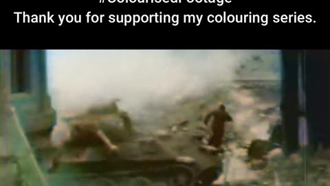 Steel on Steel M26 Pershing vs Armored Tank #ColourisedHistory