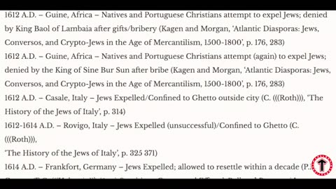 THE FUTURE IS THE PAST: The Complete List of Jewish Expulsions