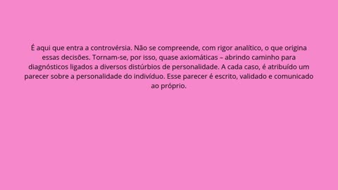 A Infância Justifica Tudo?