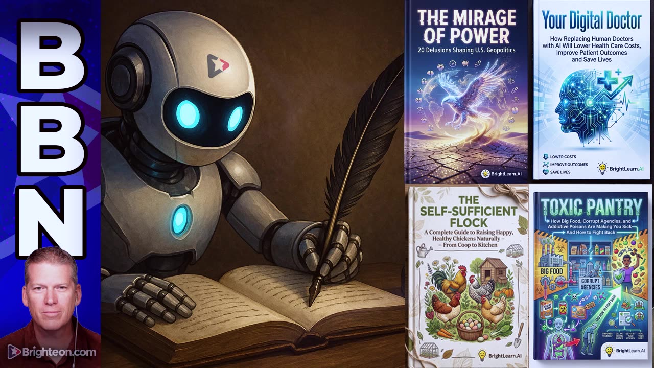 Brighteon Broadcast News - TUESDAY Nov 25, 2025 - Stunning new BOOK GENERATOR engine demonstrated by the Health Ranger