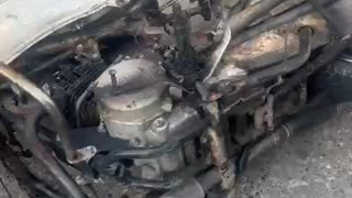 Moto de ladrón incinerada