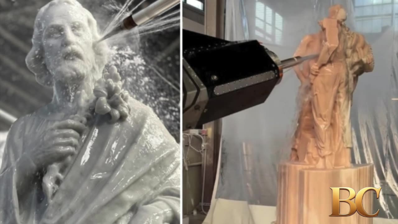 AI Robot Sculpting Marble Statues Leaves the Internet Stunned
