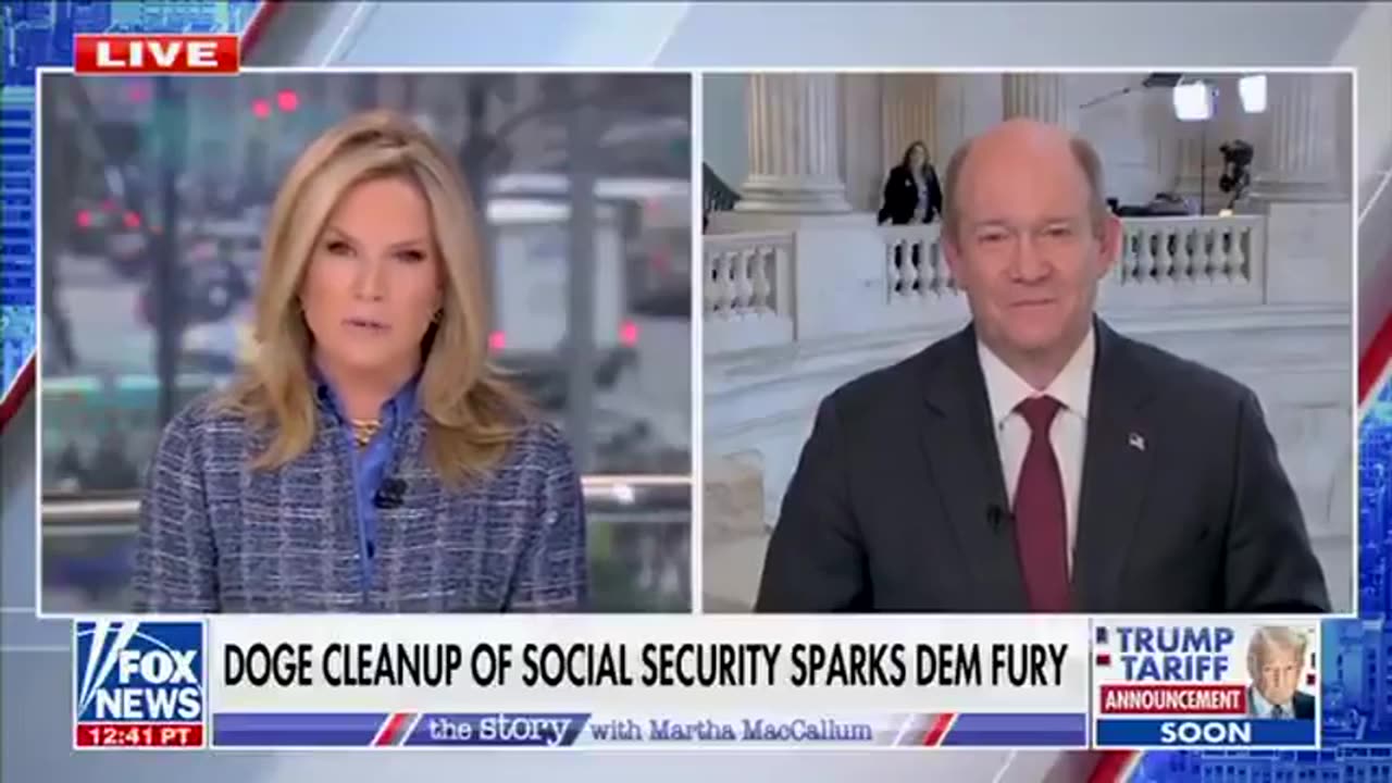 Martha MacCallum Clashes with Democrat Senator Coons in a Heated Debate