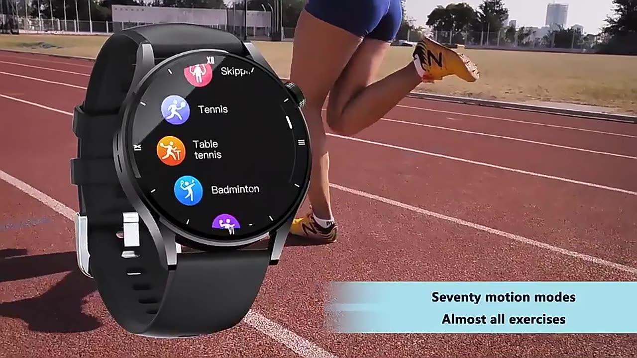 AMOLED HD Smart Watch with AI Voice & Body Temperature Detection