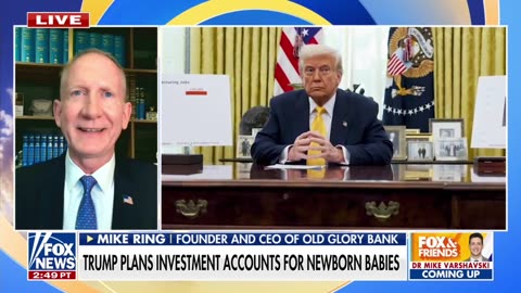 Trump will 'kickstart' the destiny of newborn infants, a remarkable investment.