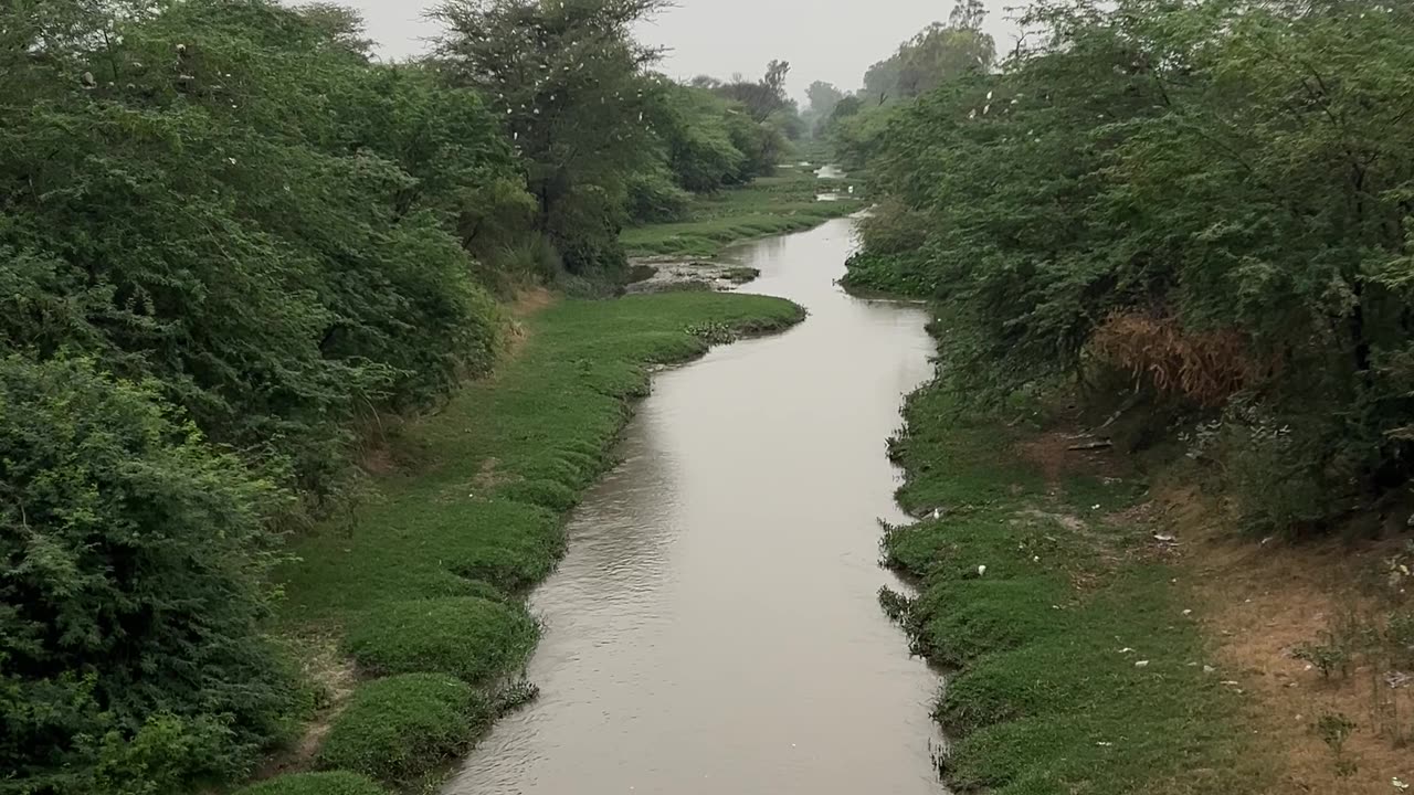 Evening of a village of Punjab India