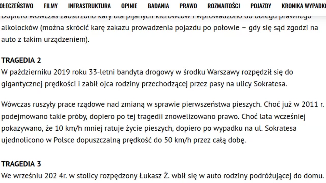 Metodologia bezpieczeństwa drogowego w Polin