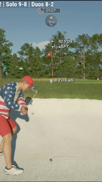 Extra Hole Pressure Shot From the Bunker PGA2K25 Walk‑Off Win