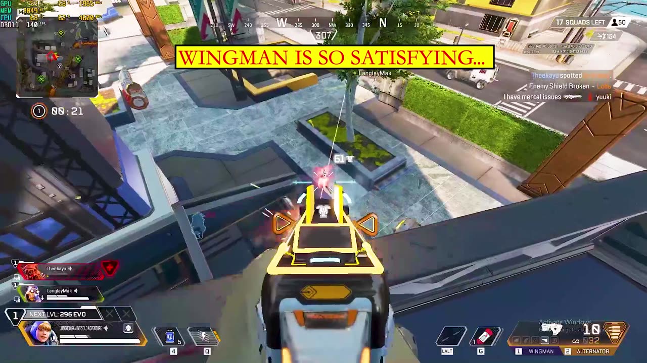 No one is safe when I have the wingman