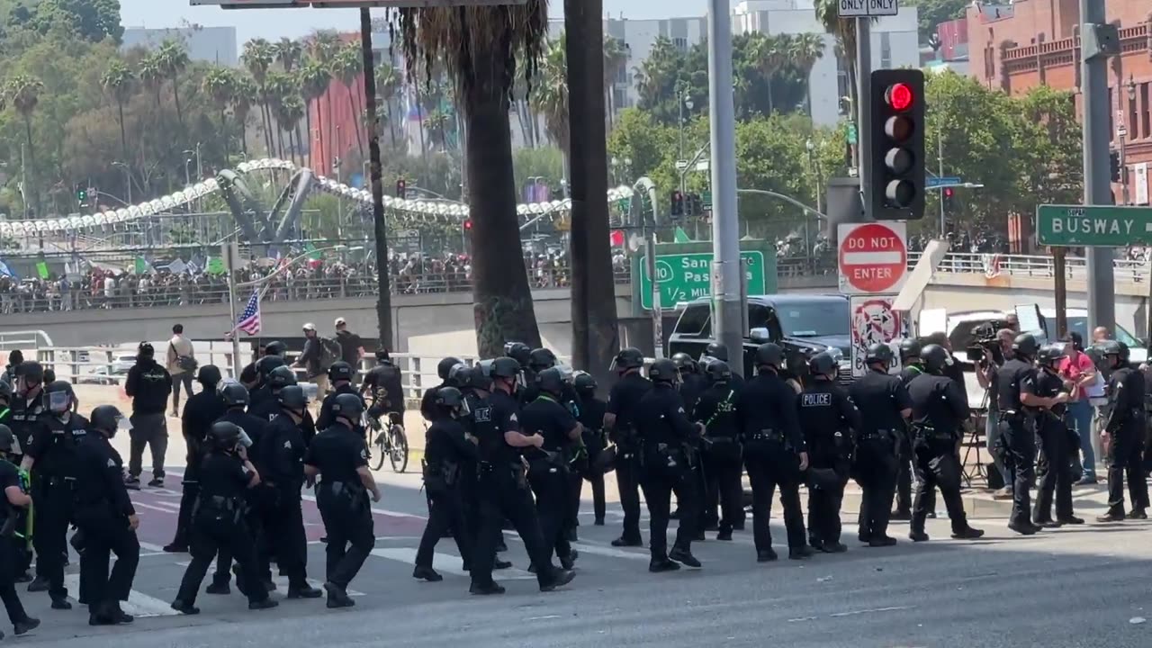 Unlawful assembly declared by LAPD on fourth night of riots