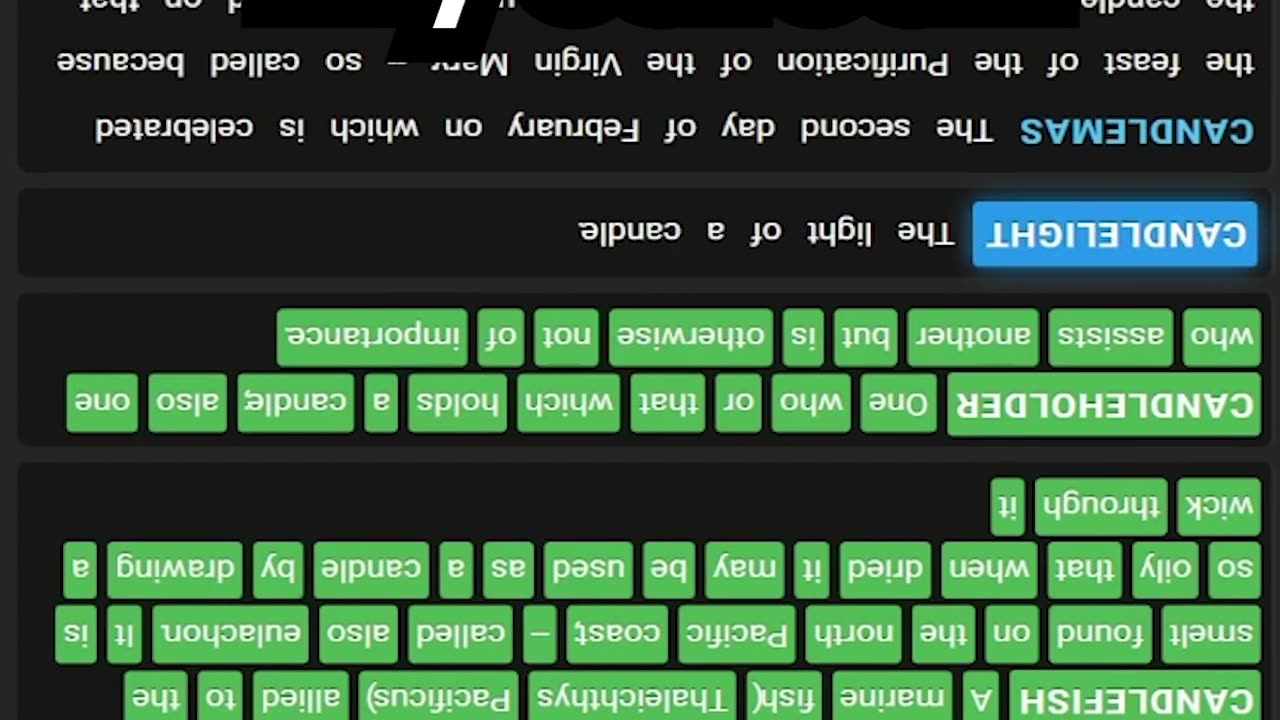 Viewer paid to flip my screen (Reading entire Dictionary)