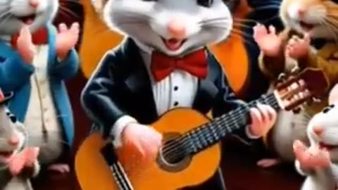 cute mouse #shorts#viralvideo#cute#mouse#guitar#ai