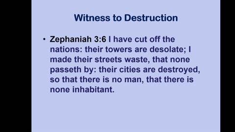 Bible Teaching: Prophecy (Book of Zephaniah: Chapter 3)