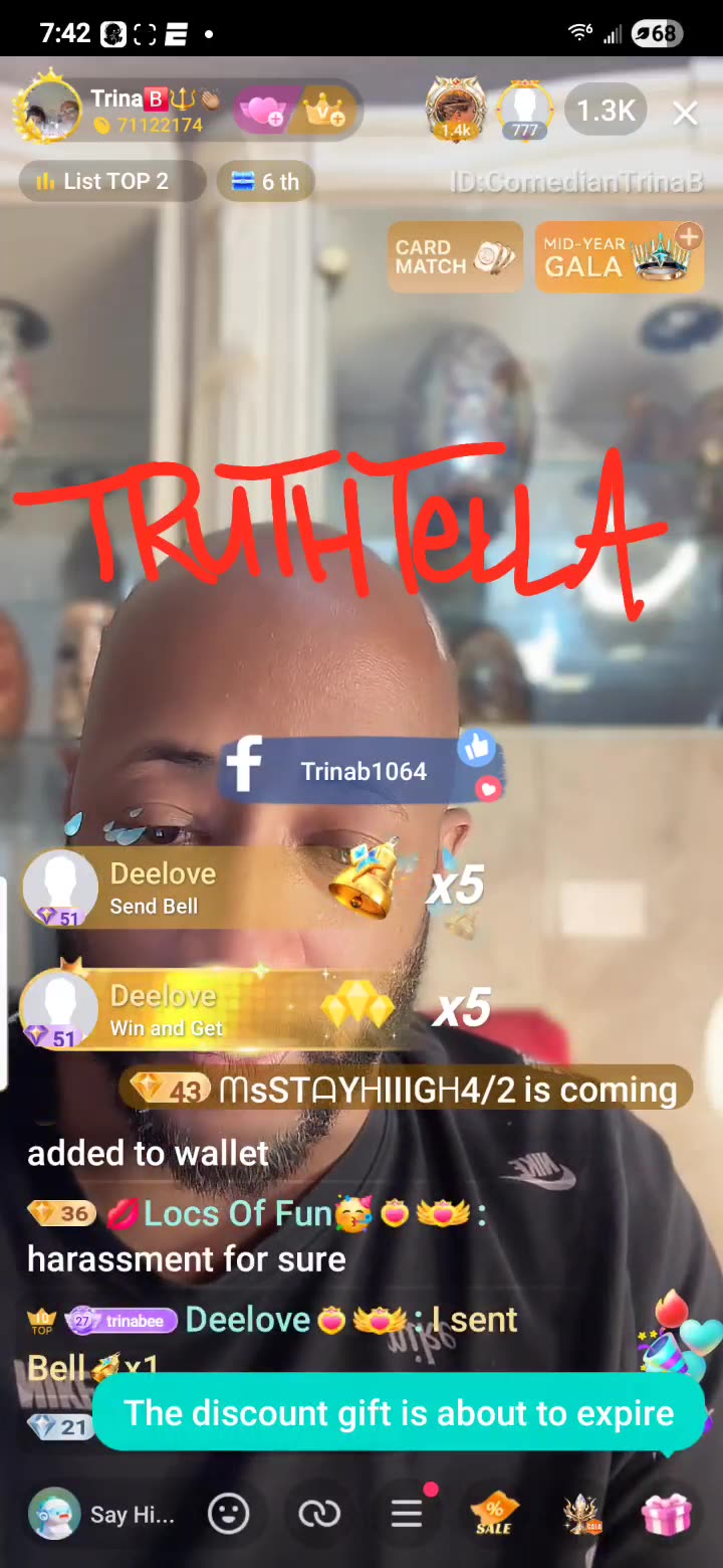 TRINA B THE MOST RETARDED PEDOPHILE FLOP ON BIGO NOBODY GAVE OUT DOPEFIEND DOT NUMBER DUMMY AMD HIS CHAT KNOWS HE GULLIBLE & STUPID AND LOVE TO PLAY IN HIS FACE
