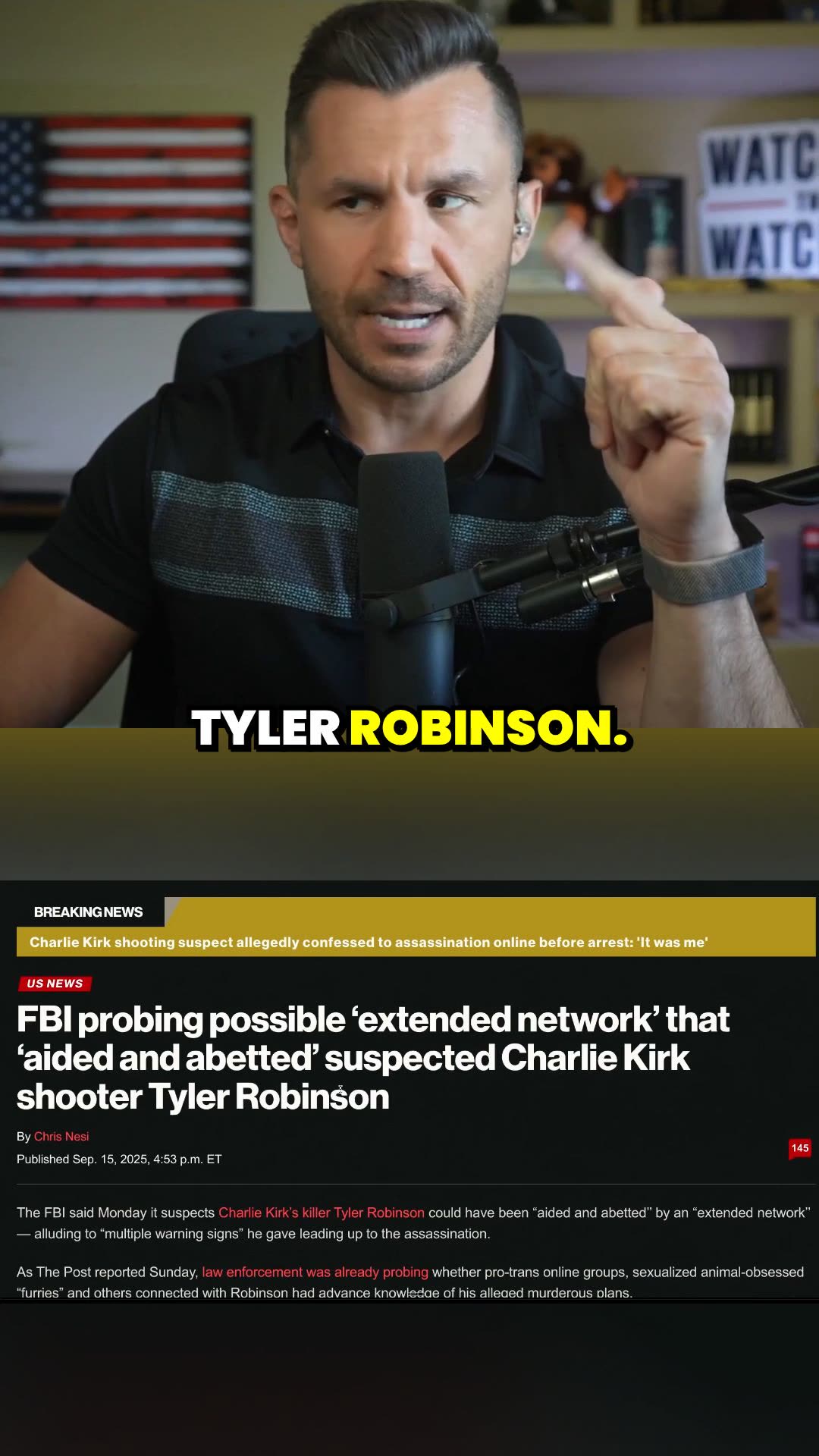 FBI PROBES Online Network Behind Charlie Kirk Shooter