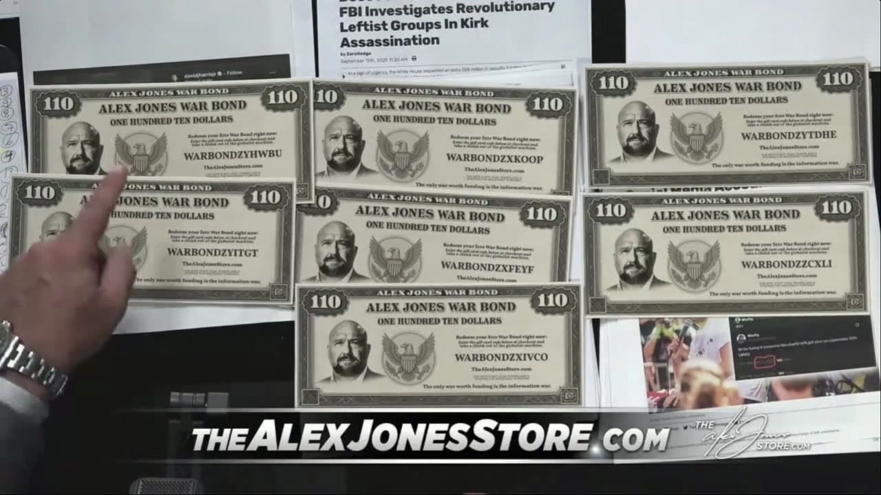 INFOWARS LIVE - 9/21/25: RIP Charlie Kirk / The American Journal with Breanna Morello / The Alex Jones Show / The War Room With Harrison Smith