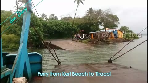 Keri Tiracol Ferry- Goa Vlog