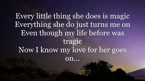 The Police - Every Little Thing She Does Is Magic (Lyrics HD)