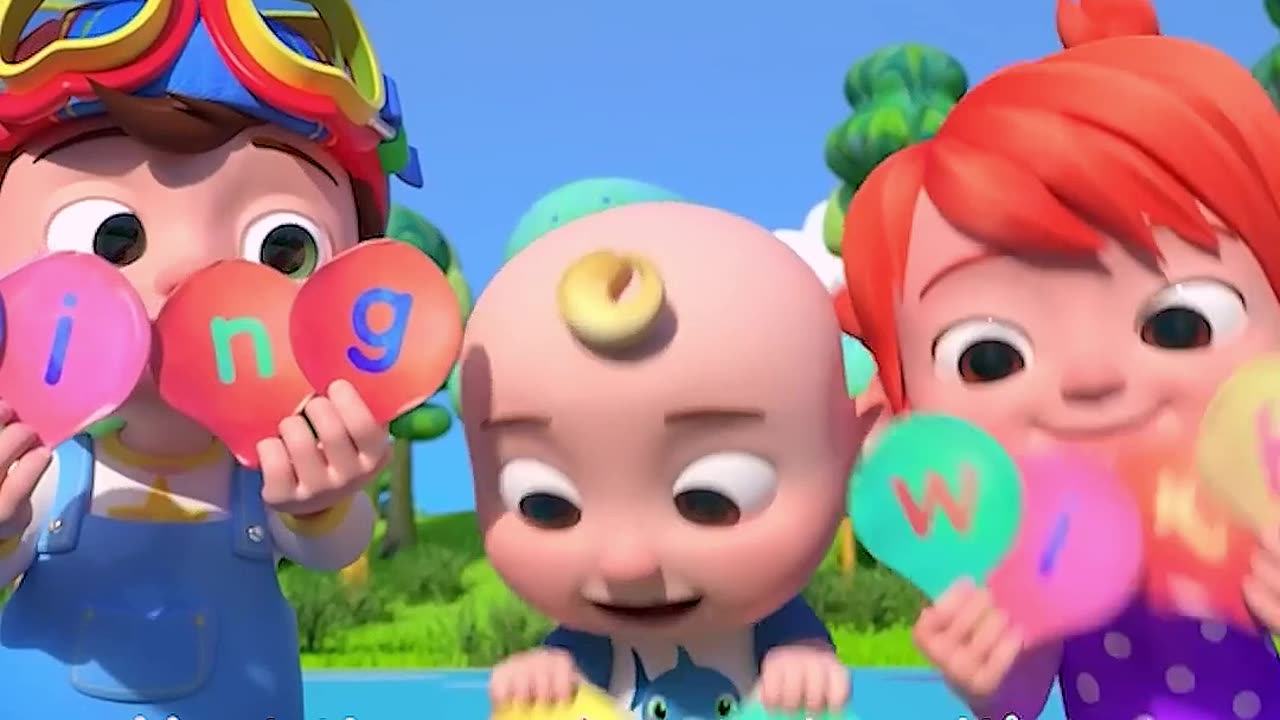 ABC Song with Balloons #Shorts | Nursery Rhymes and Kids Songs
