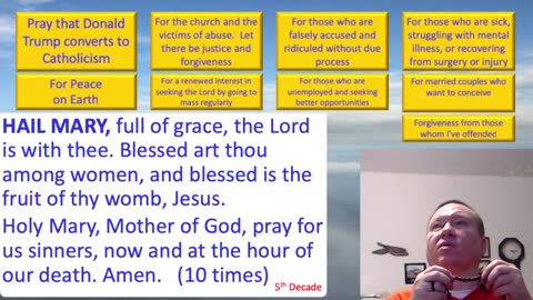 Mary's Daily Live Holy Rosary Prayer at 8:00 p.m. EDT 05/22/2025