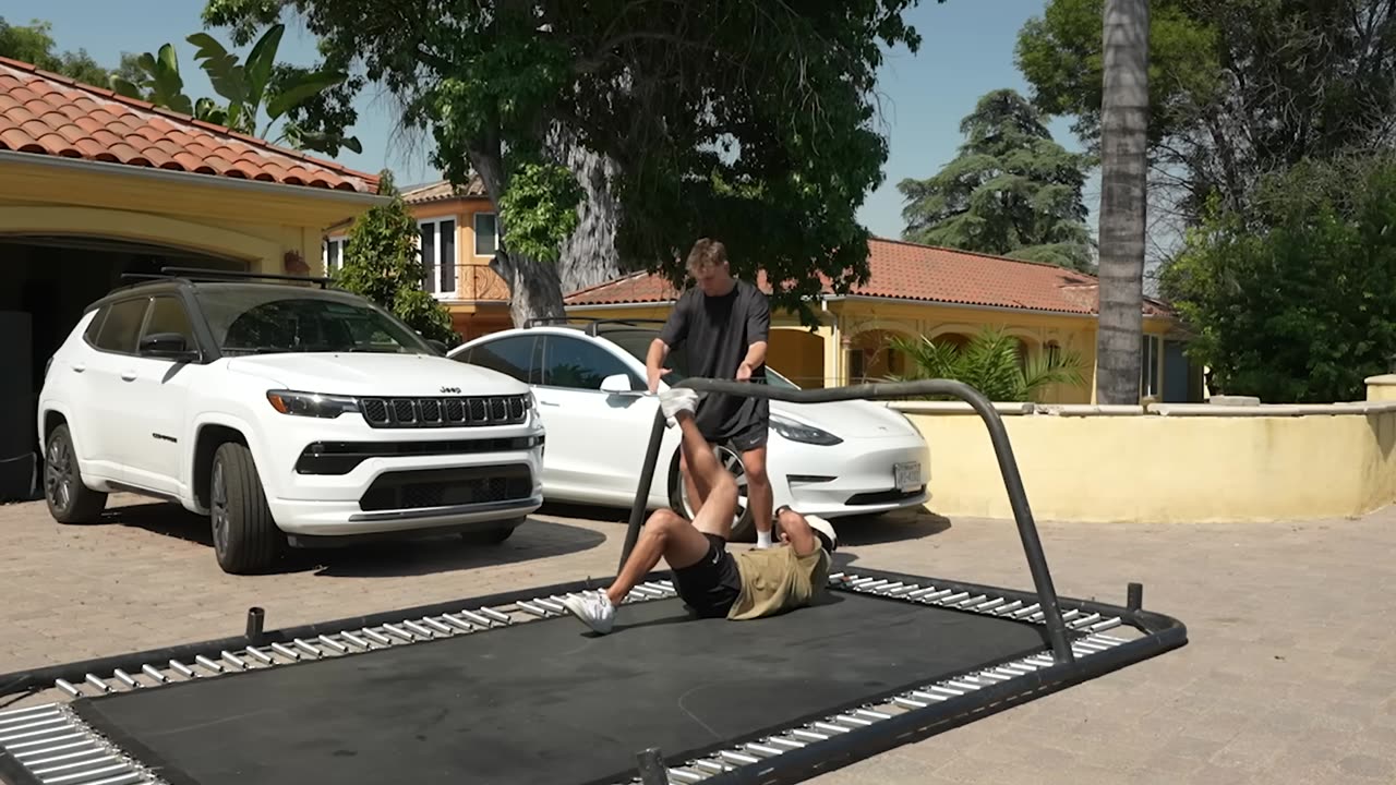 I Turned my Bed into a Trampoline!