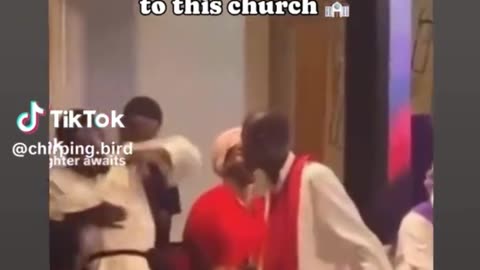 What is going on in this church