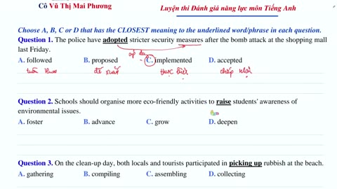 Đồng nghĩa – trái nghĩa trong ngữ cảnh Buổi 2