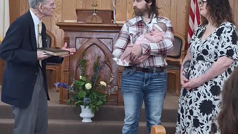 Baby dedication June 8, 2025