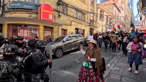 Violence erupts in Bolivia's capital over Morales’ candidacy