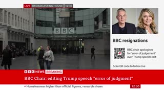 BBC chairman issues apology over Donald Trump documentary edit | BBC News