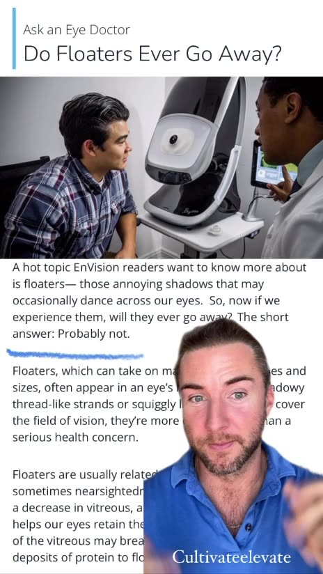 Eyes: Floaters and Cataracts