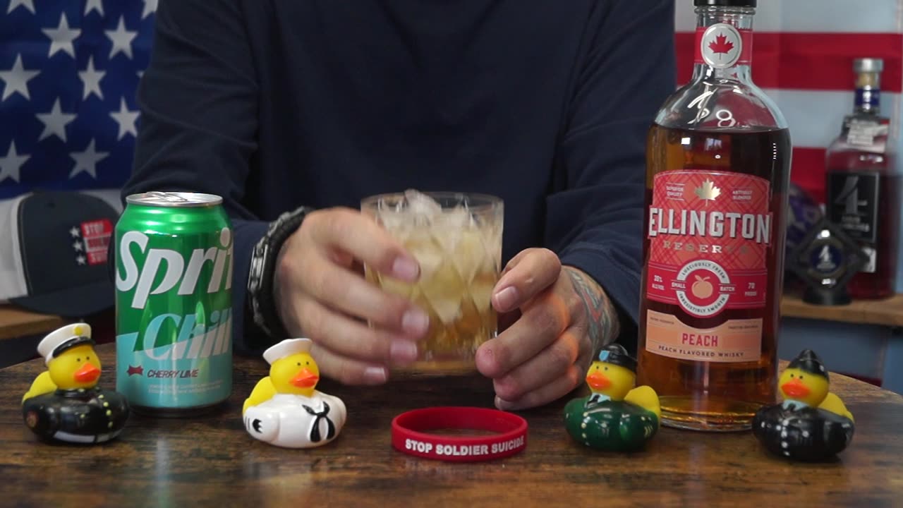 Daniel Dwiggens - Ellington Reserve Peach Whiskey & Sprite Chill Cherry Lime Soda