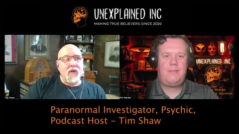 Western NY Paranormal Investigator, Psychic, Author, Podcaster: Tim Shaw