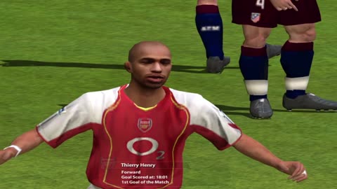 Thierry Henry Goal Vs Atletico Madrid | FIFA 2005