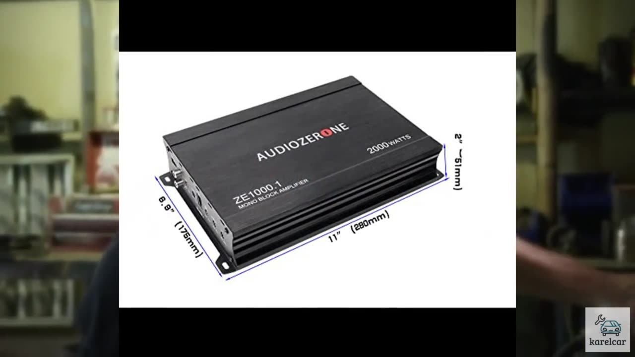 Car Audio Amplifier ZE1000.1 2000W Monoblock Class D MOSFET Subwoofer Audio, 1-4