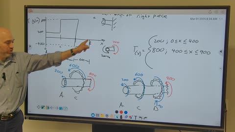 Mechanics of Materials: Torsional example