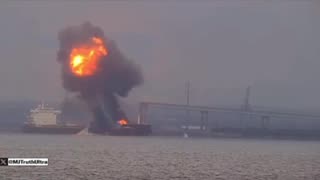 A Cargo Vessel Exploded Near Francis Scott Key Bridge in Baltimore, Maryland