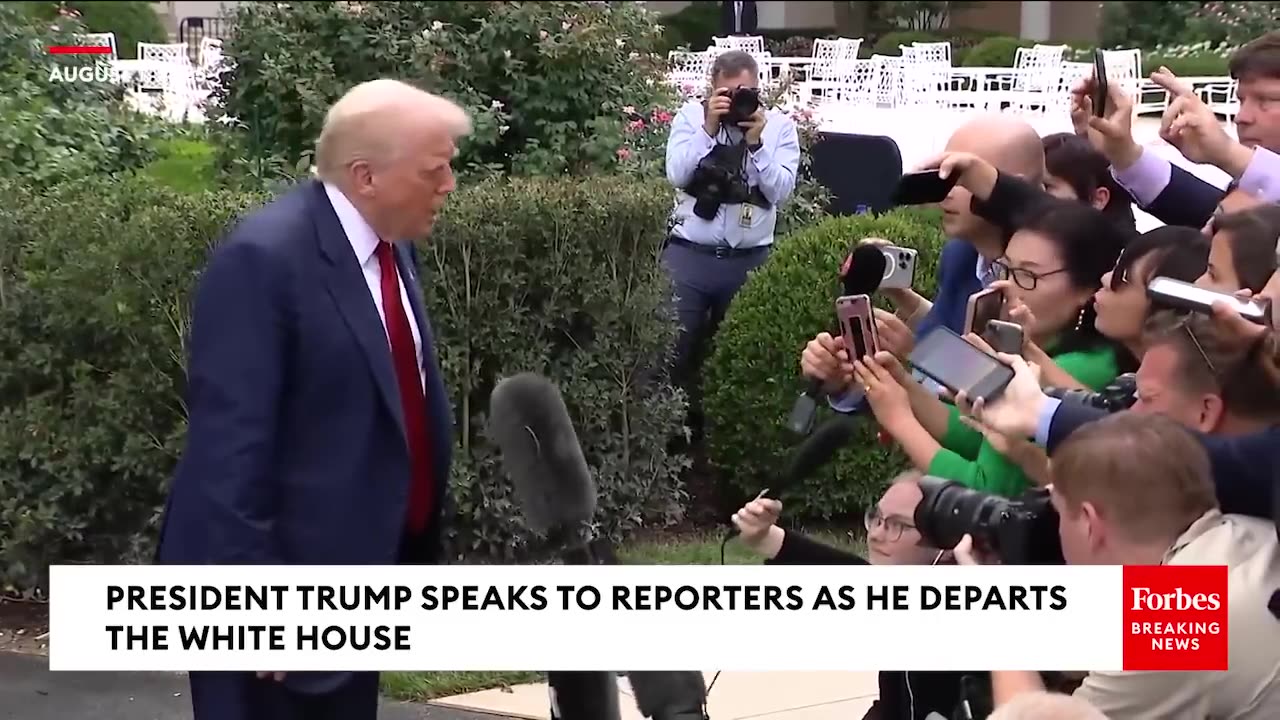 President Trump Takes Multiple Questions From Reporters After Firing Top Labor Official