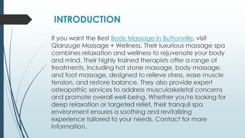 Best Body Massage in Buttonville