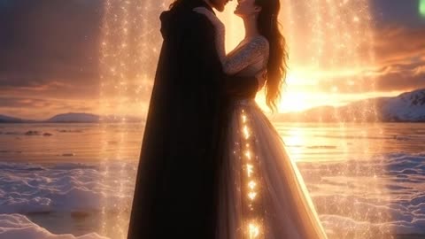 Eternal Vow Beneath the Aurora: The Ice Queen and Her Shadow King, AI Video